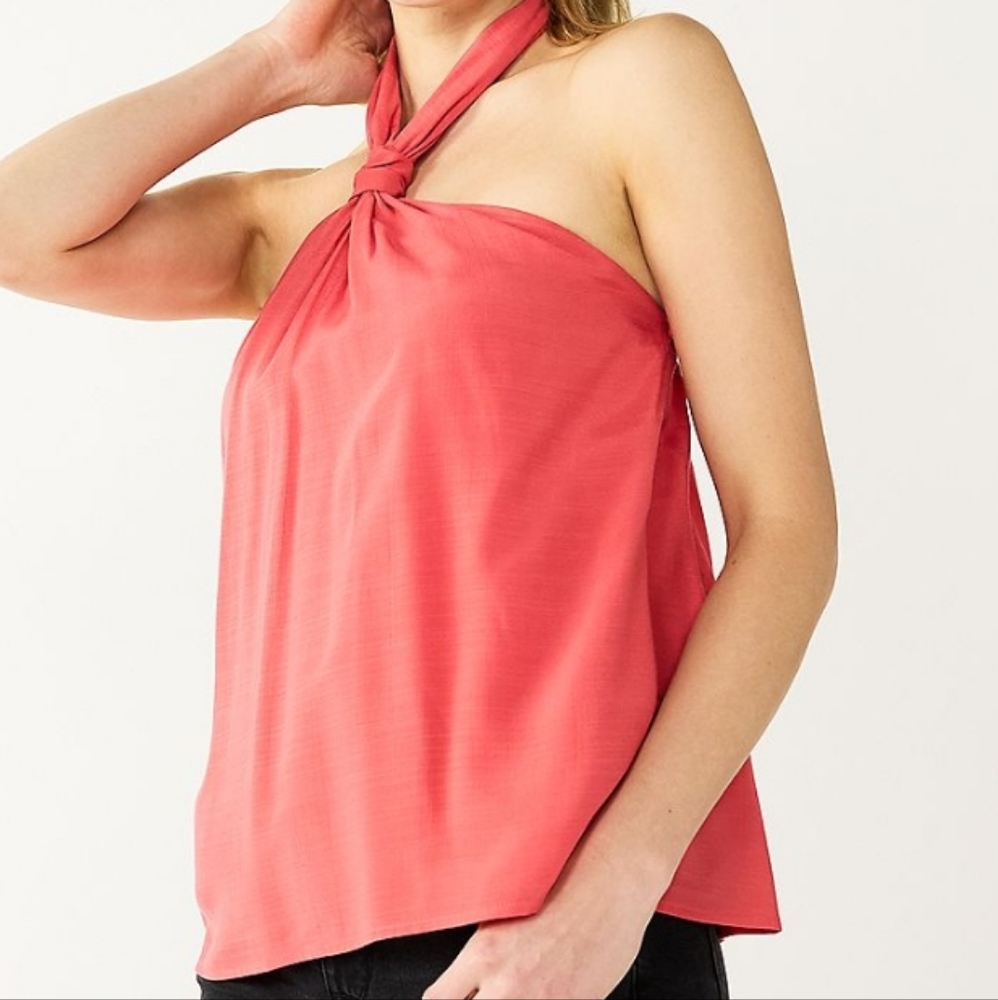 Nine West Knot Halter Blouse